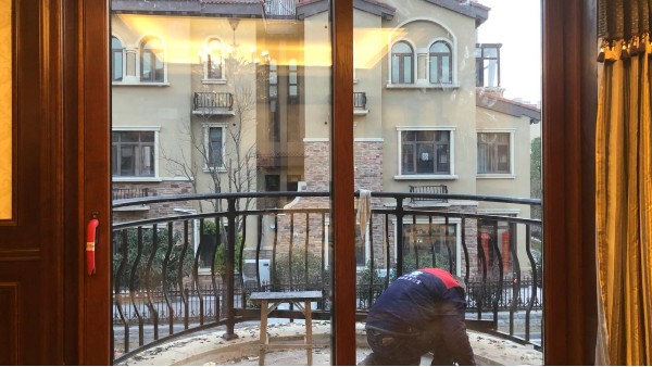 金堂木為碧桂園客戶(hù)提供鋁包木重型提升推拉門(mén)案例