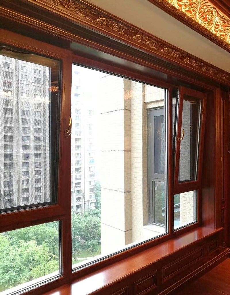 定制鋁包木門窗實拍