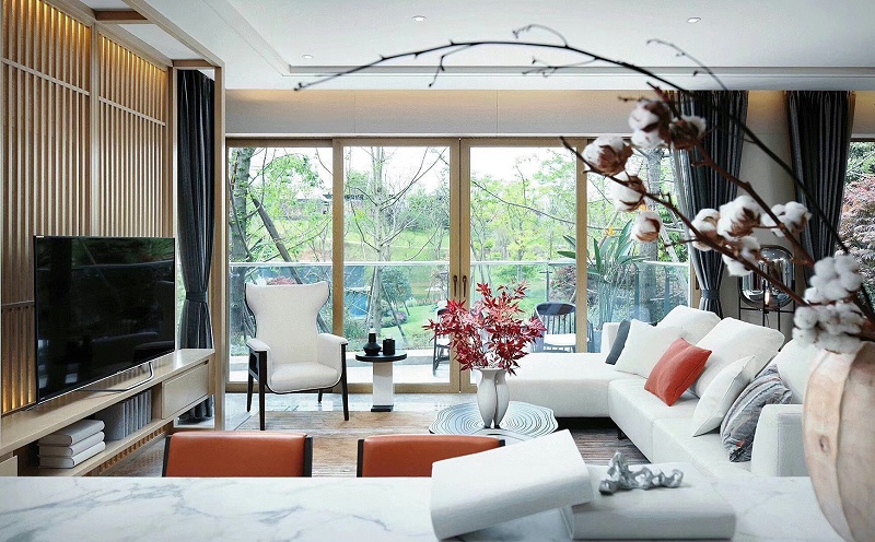 定制鋁包木門窗實拍