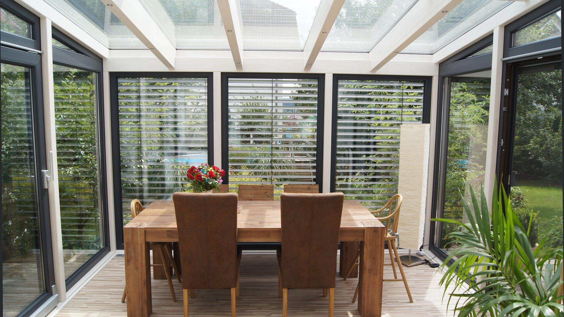 節能鋁包木陽光房