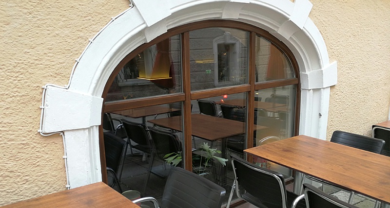 鋁包木門窗實拍