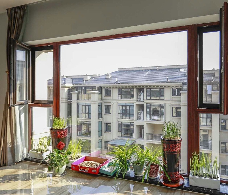 鋁包木門窗展示