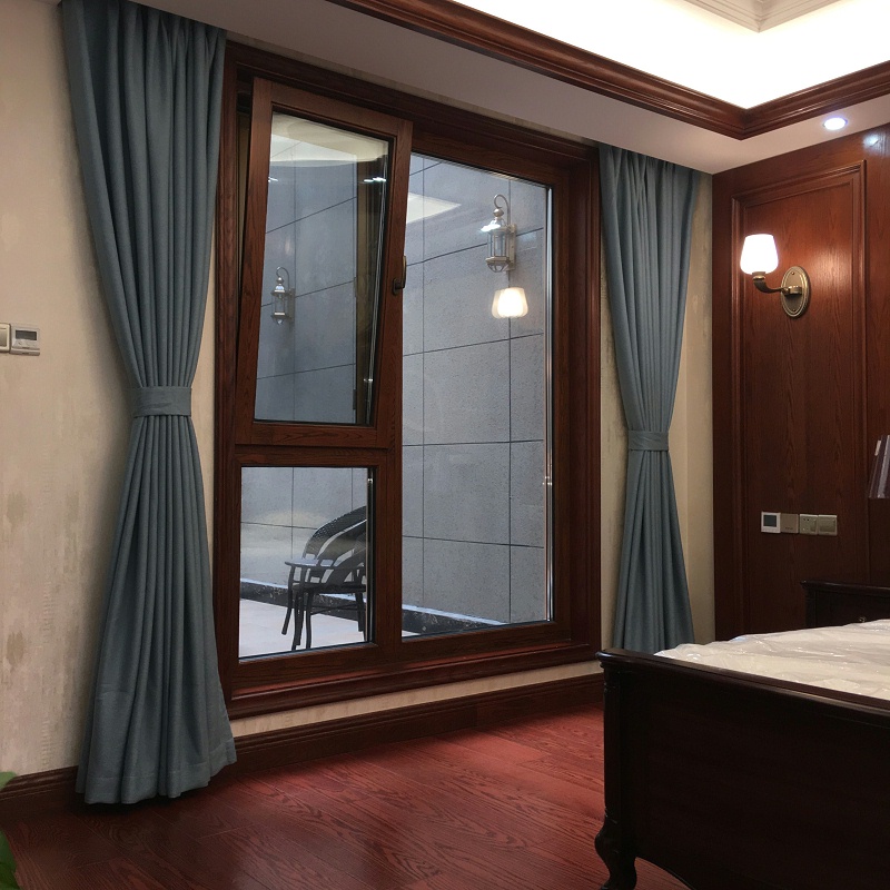 隔音鋁包木門窗實(shí)拍