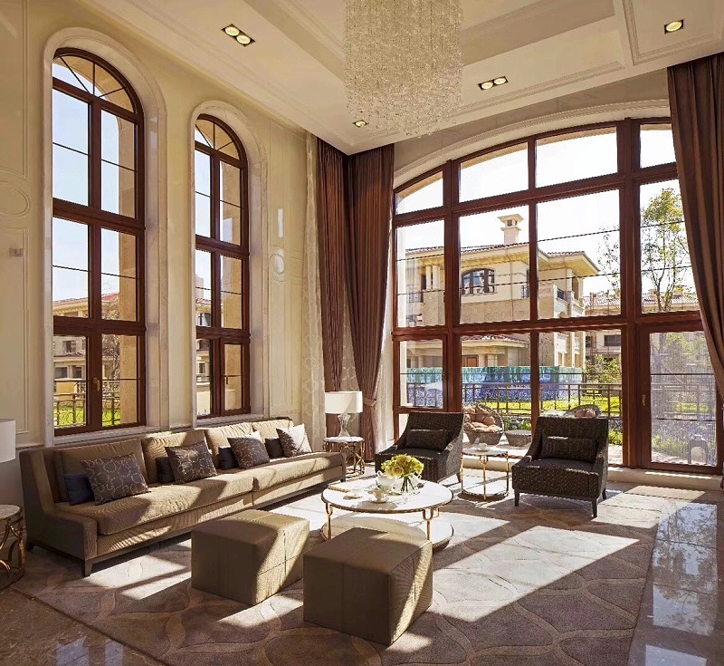 定制鋁包木門窗實拍