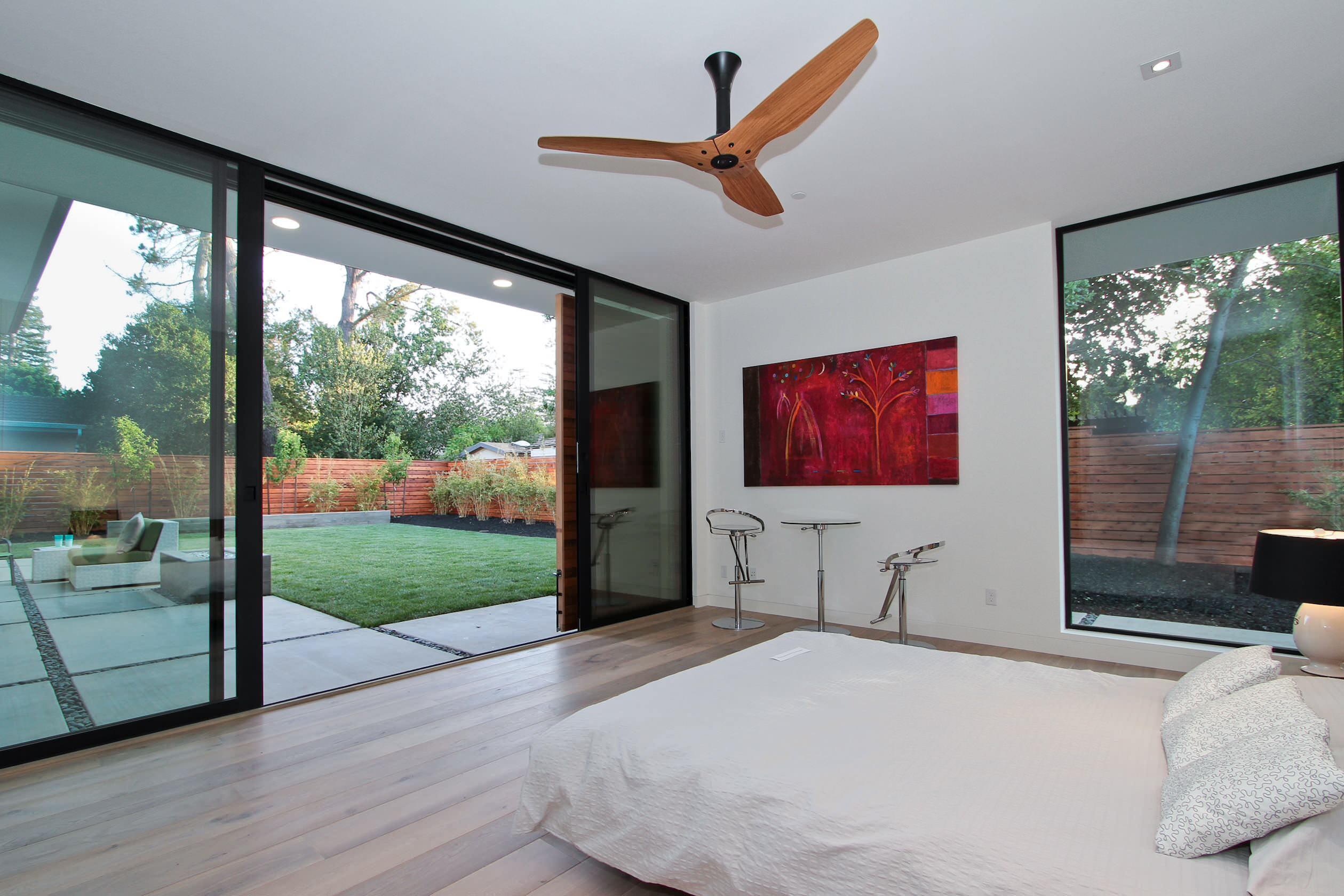 陽臺鋁包木提升推拉門展示