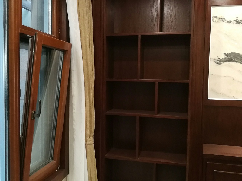 鋁包木門窗實拍圖景